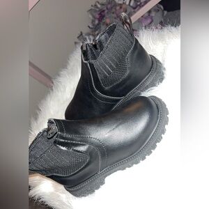 Kids Black Chelsea Rain Boots | Waterproof | Size 12 (EU 30)